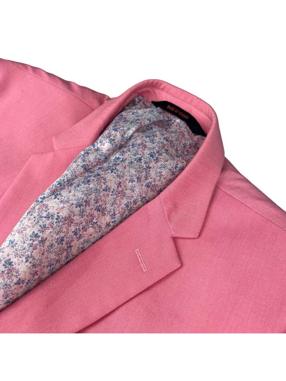 Egara Men's Performance Skinny Fit 2-Button Blazer Pink • 46R
